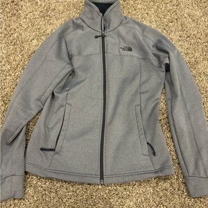 The North Face Gray Ski Jacket Athletic Fit